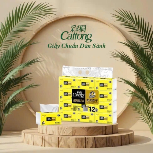 Giấy rút Caitong VÀNG 5 lớp siêu dai