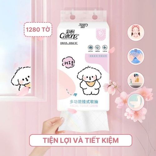 Giấy Caitong THỎ treo tường (1280 tờ)