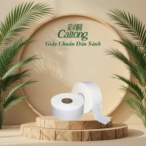 Giấy vệ sinh Caitong - Giấy Cuộn To Siêu Dai Mềm Mịn