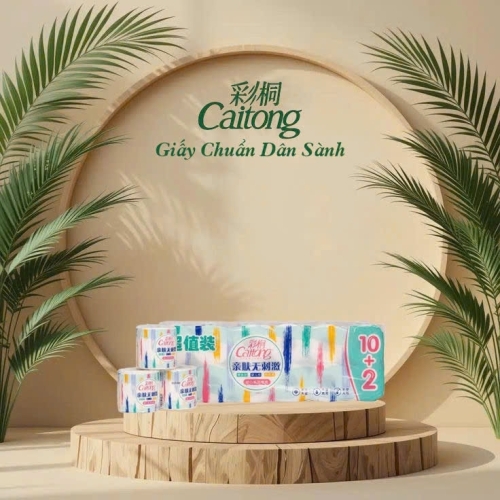 Khăn Giấy Caitong - Cuộn 7 Màu Cao Cấp
